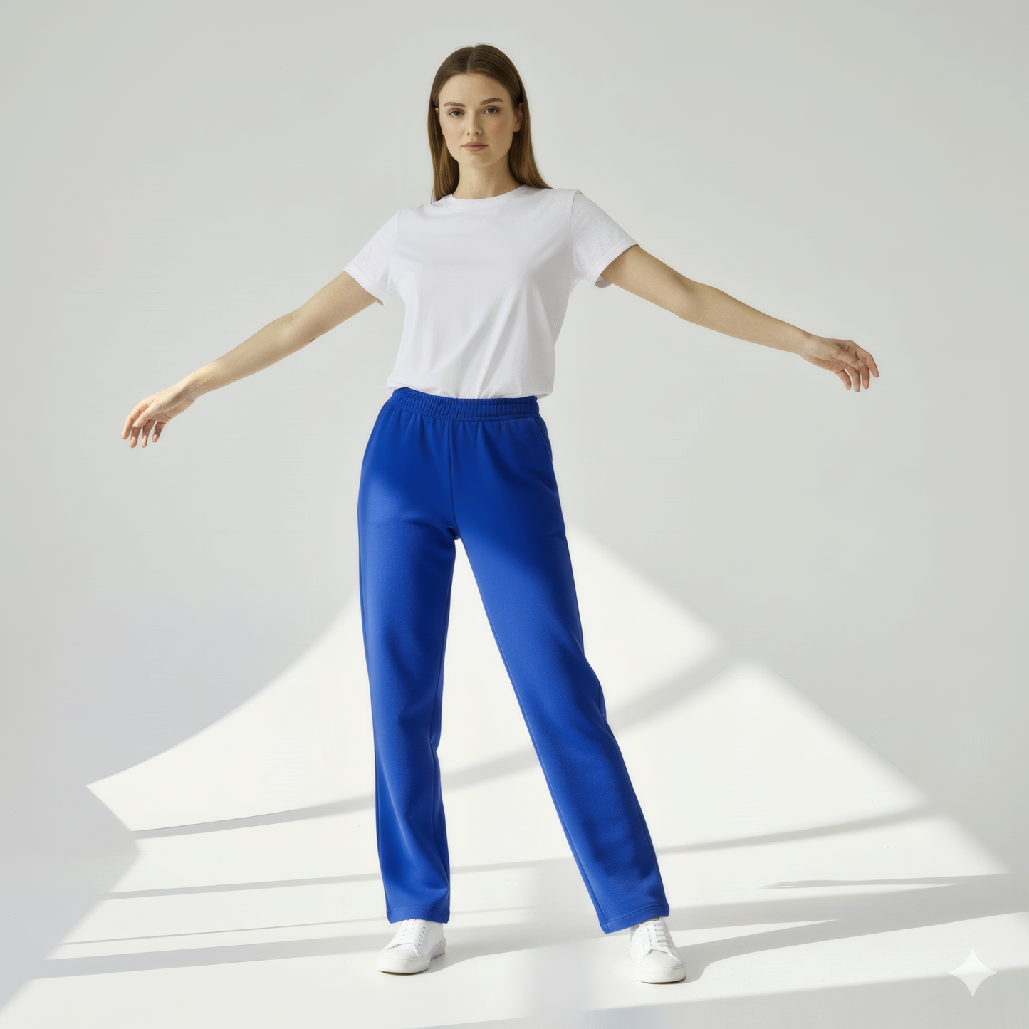 Straight-Cut Sweatpants - Royal Blue