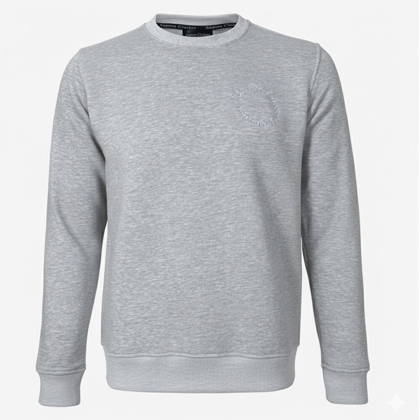 Sweatshirt Change/Elevate/Repeat - Gray - Unisex