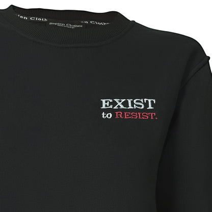Sweatshirt Exist to Resist - Black - Unisex