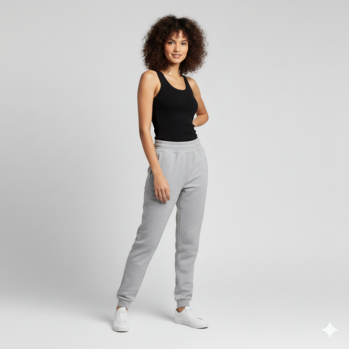 Cuffed Sweatpants - Gray