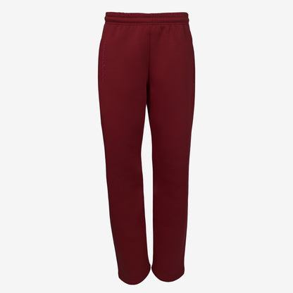 Straight-Cut Sweatpants - Burgundy