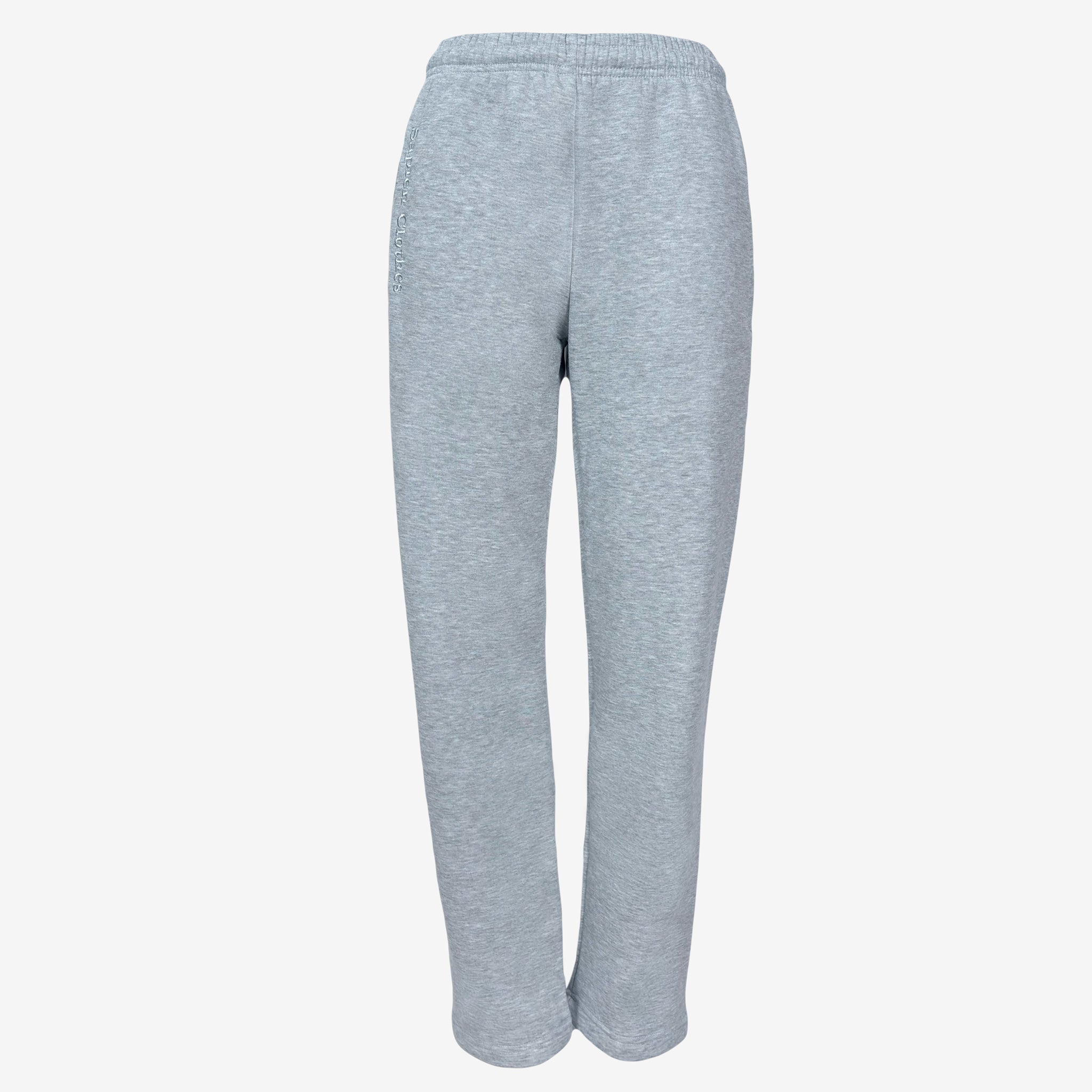 Straight-Cut Sweatpants - Gray