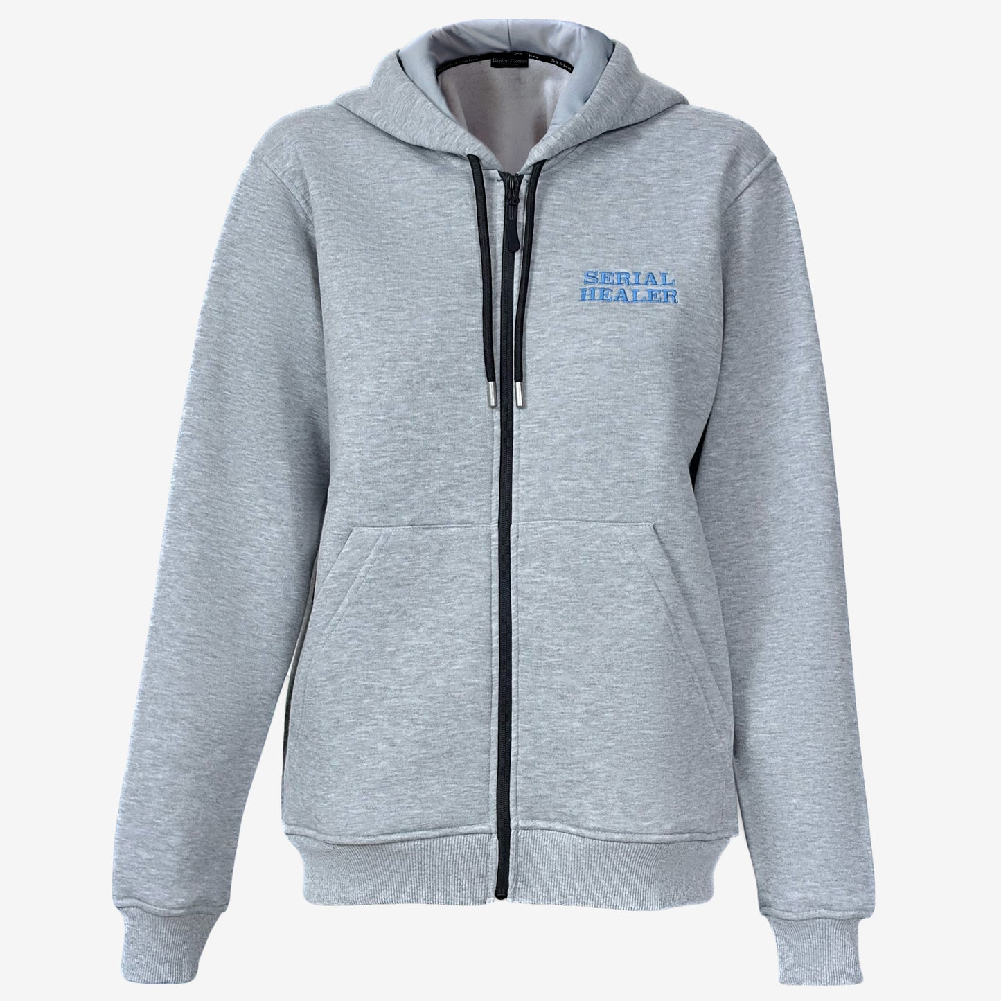 Zip-Up Hoodie Serial Healer - Gray