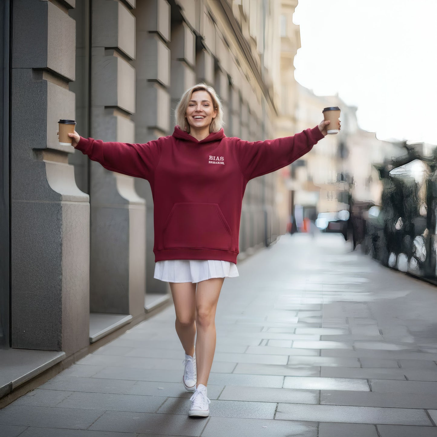 Hoodie Bias Breaker - Burgundy - Unisex