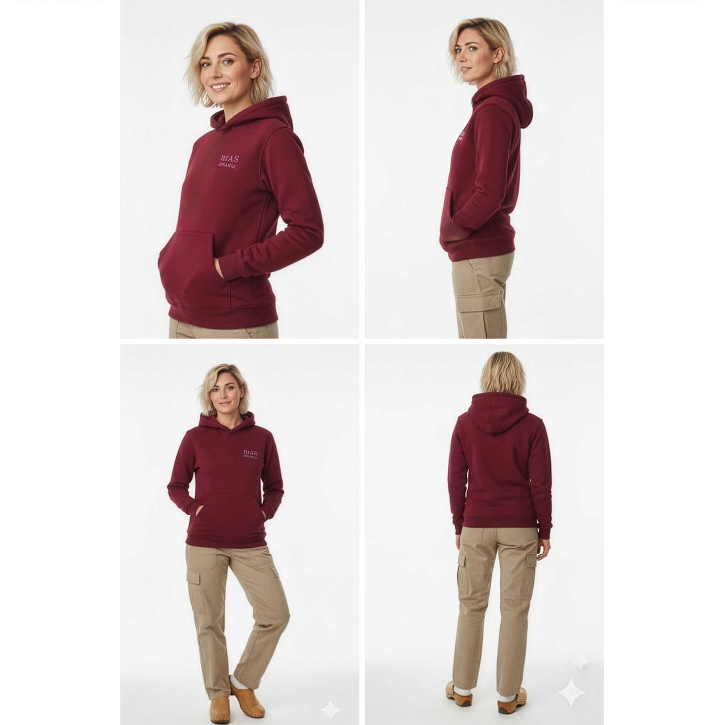 Hoodie Bias Breaker - Burgundy - Unisex