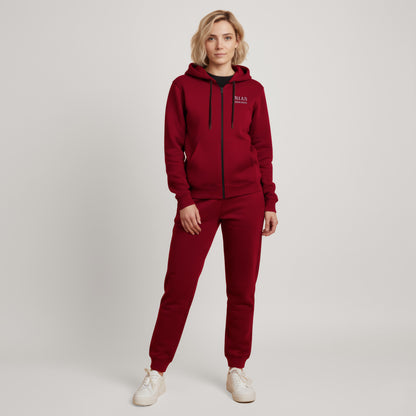 Cuffed Sweatpants - Burgundy