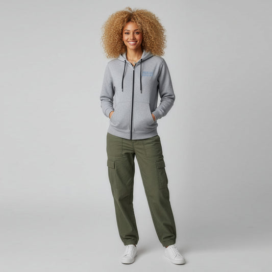 Zip-Up Hoodie Serial Healer - Gray