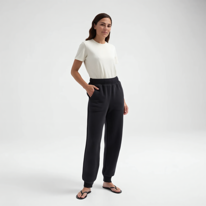 Cuffed Sweatpants - Black