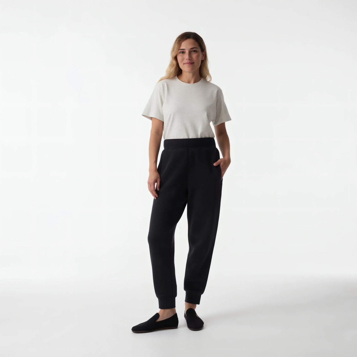 Cuffed Sweatpants - Black