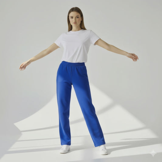 Straight-Cut Sweatpants - Royal Blue
