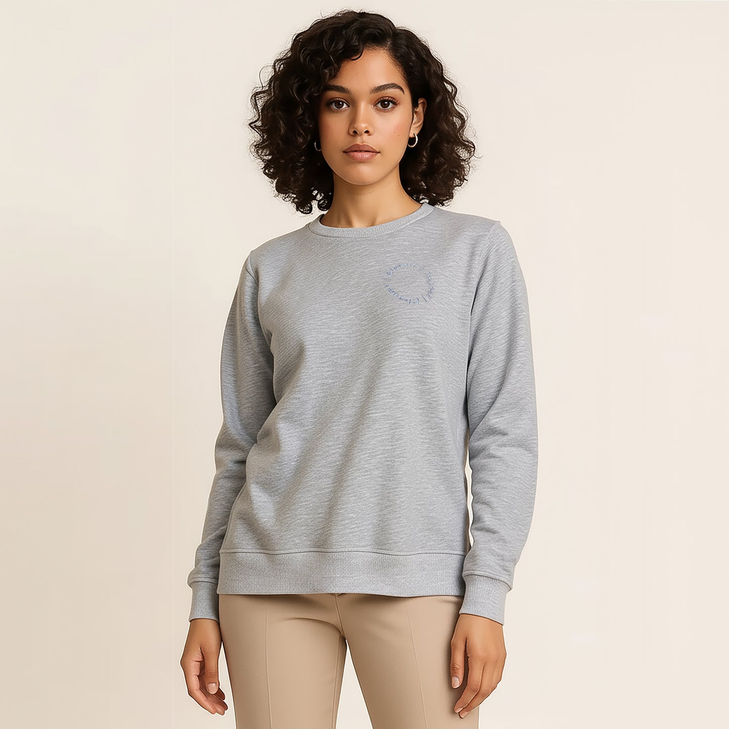 Sweatshirt Change/Elevate/Repeat - Gray - Unisex