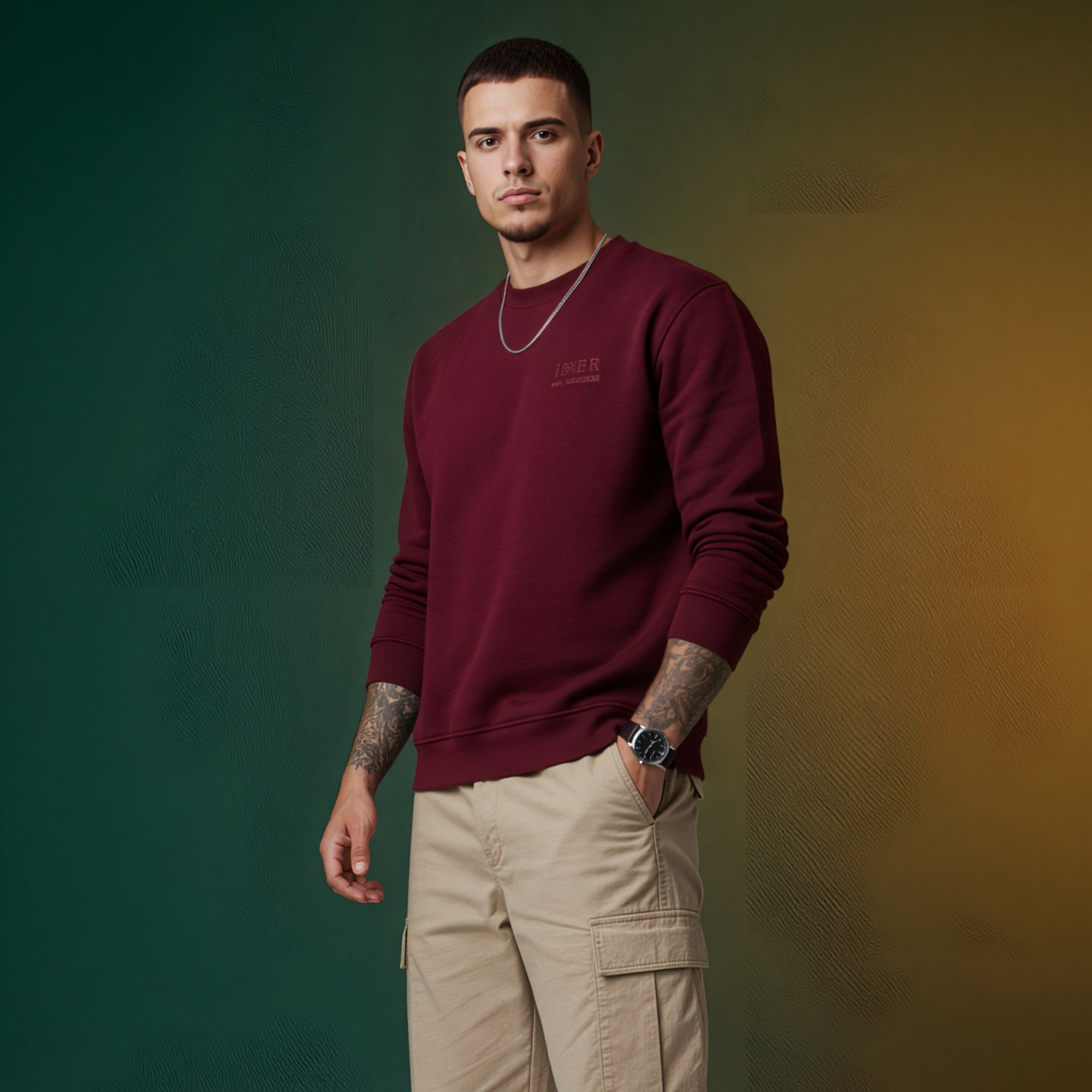 Bluza UŻYTKOWNIK NIE ZWERYFIKOWANY - Burgundowy - Unisex