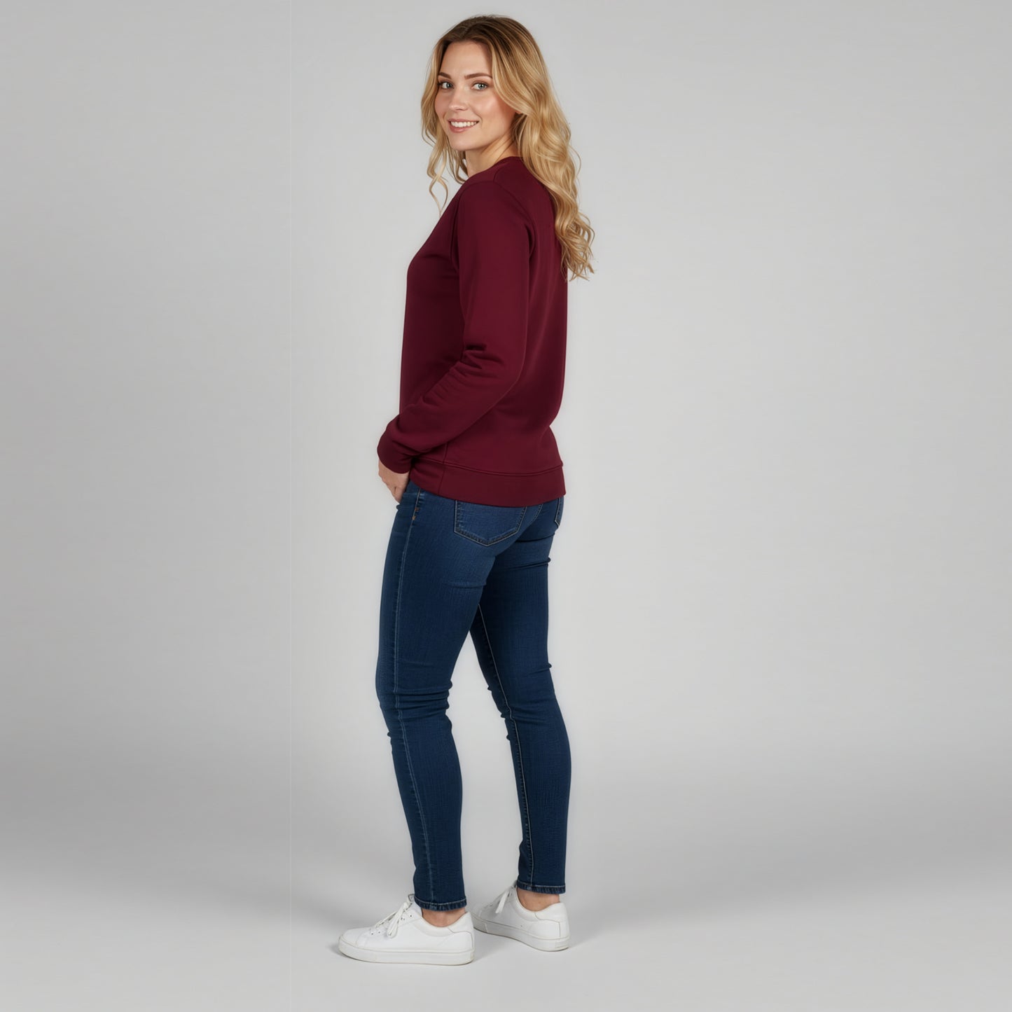 Sweatshirt USER NOT VERIFIED - Burgundy - Unisex