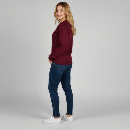 Sweatshirt USER NOT VERIFIED - Burgundy - Unisex