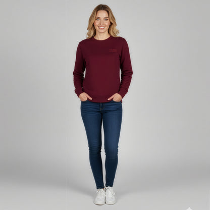 Sweatshirt USER NOT VERIFIED - Burgundy - Unisex