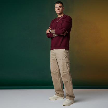 Sweatshirt USER NOT VERIFIED - Burgundy - Unisex