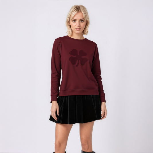 The Quadrifolium Soft Sweatshirt - Burgundy
