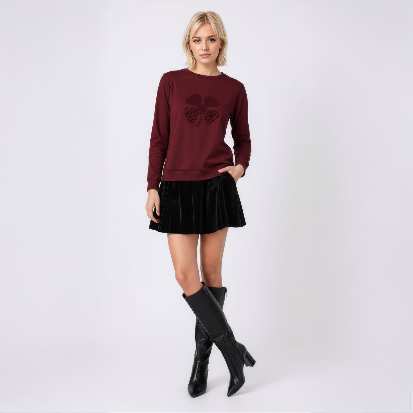 The Quadrifolium Soft Sweatshirt - Burgundy