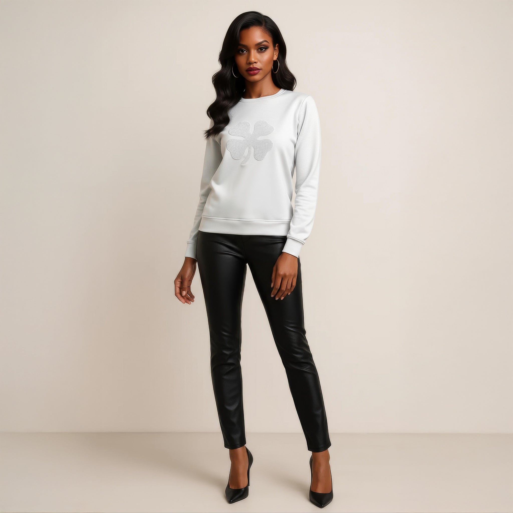 The Quadrifolium Soft Sweatshirt - Off-White