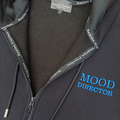Zip-Up Hoodie Mood Director - Black
