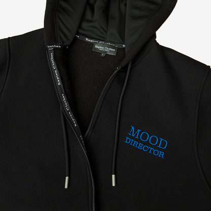 Zip-Up Hoodie Mood Director - Black